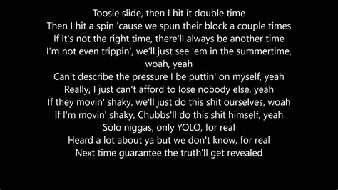 toosie slide lyrics|drake songs tootsie slide.